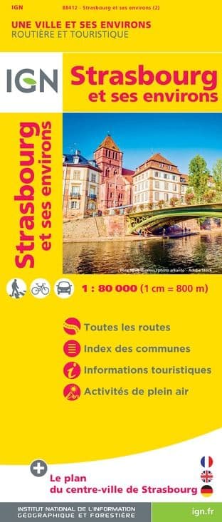 IGN Strasbourg & Environs at 1:80,000