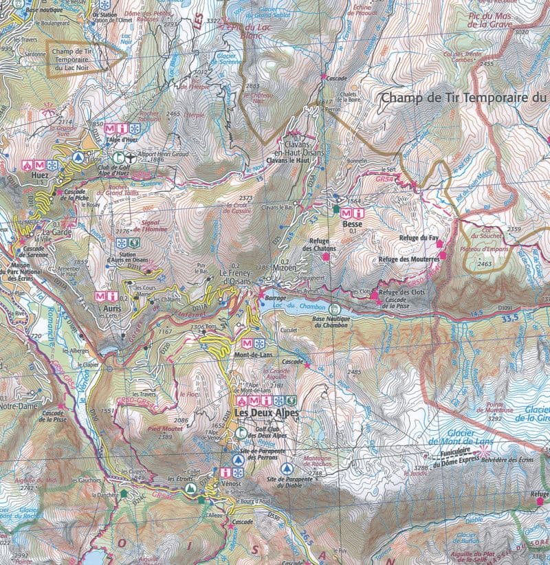 IGN TOP 100 D05 - Hautes Alpes - Gap - Briancon