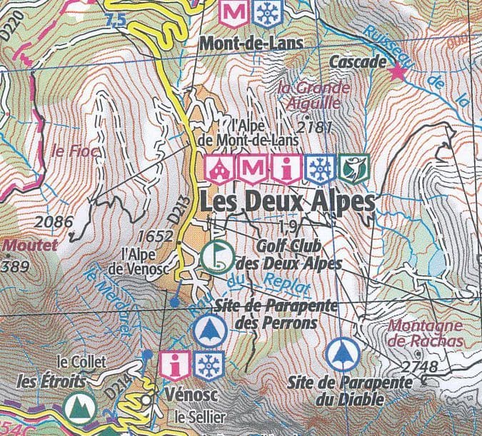 IGN TOP 100 D05 - Hautes Alpes - Gap - Briancon