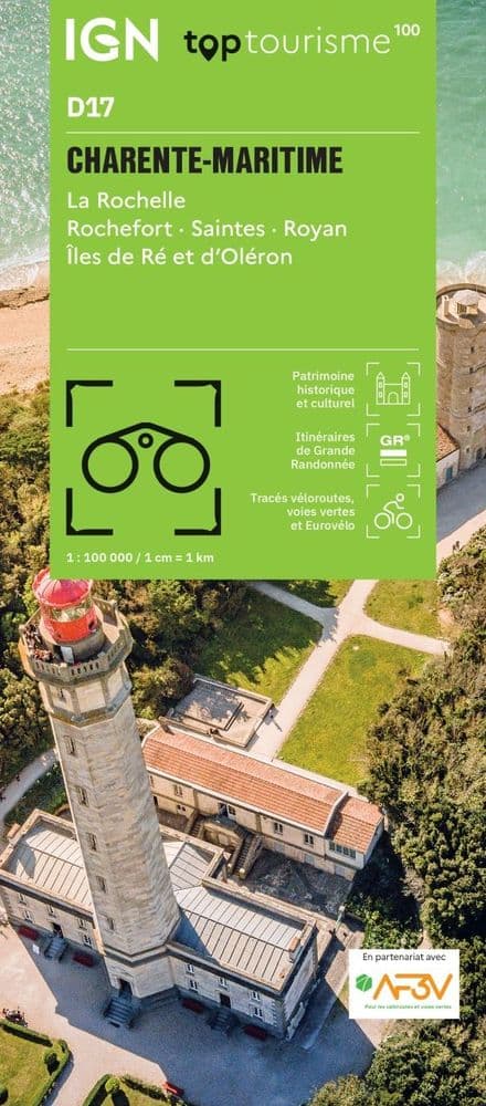 IGN TOP 100 D17 - Charente-Maritime - La Rochelle Rochefort Saintes