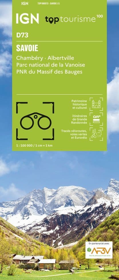 IGN TOP 100 D73 - Savoie - Chambery - Albertville