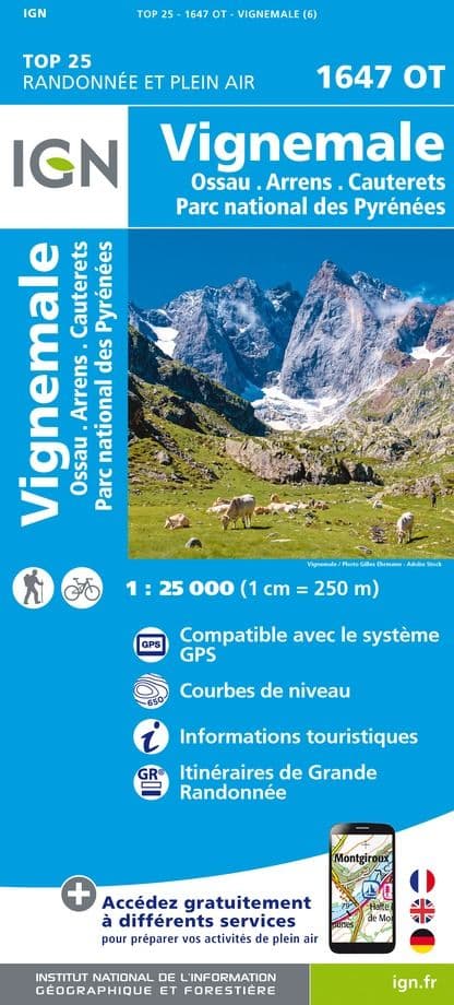 IGN Top 25 1647 OT - Vignemale / Ossau / Arrens / Cauterets PNR