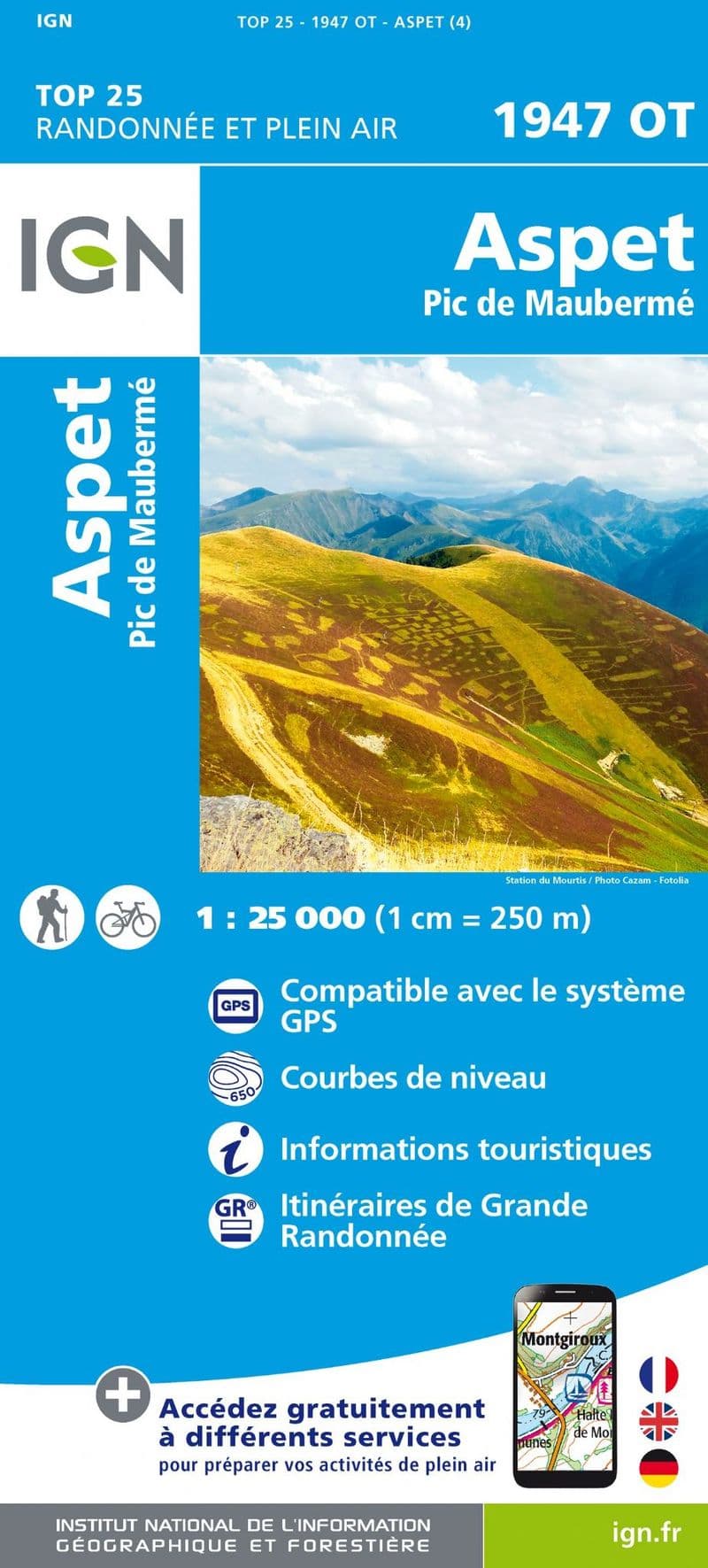 IGN Top 25 1947 OT - Aspet-Pic De Mauberme