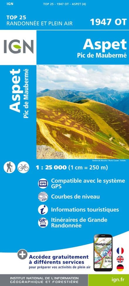 IGN Top 25 1947 OT - Aspet-Pic De Mauberme