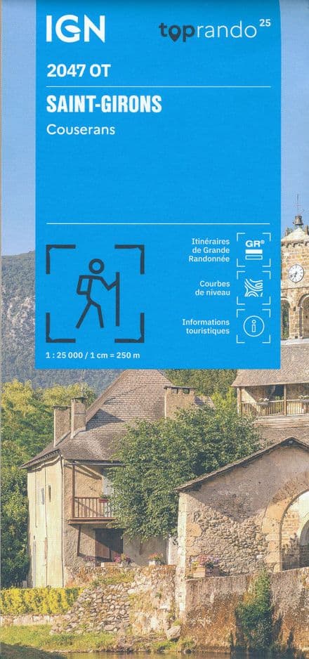 IGN Top 25 2047 OT - St-Girons / Couserans