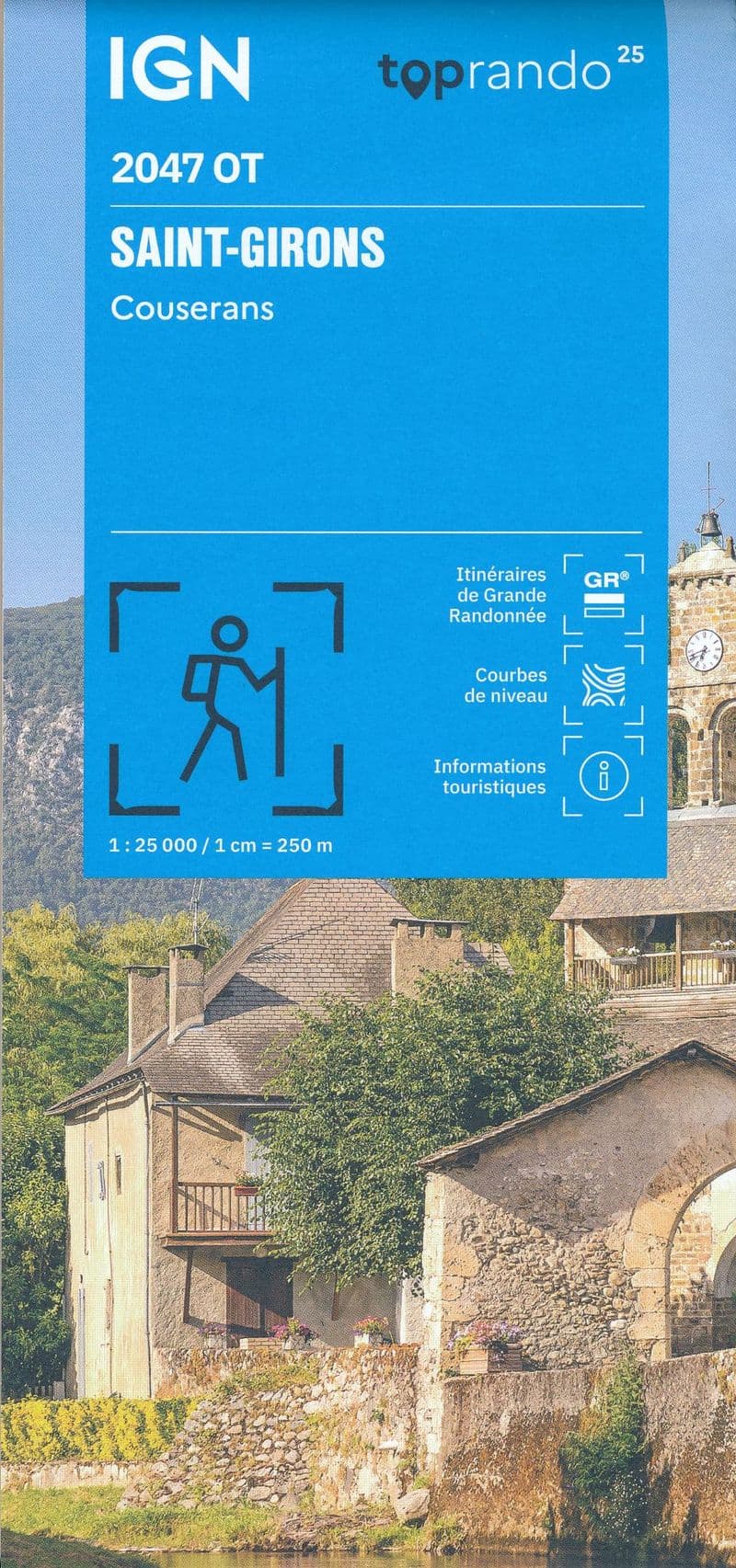 IGN Top 25 2047 OT - St-Girons / Couserans