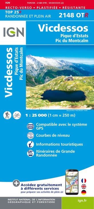 IGN Top 25 2148 OTR - Vicdessos / Pic D'Estats - Resistant