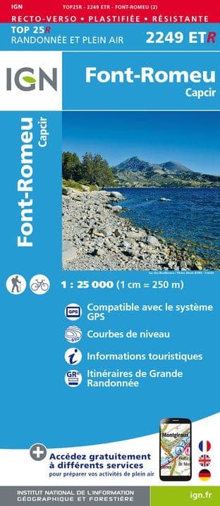 IGN Top 25 2249 ET R - Font-Romeu / Capcir - Resistant