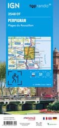 IGN Top 25 2548 OT - Perpignan / Plages du Roussillon