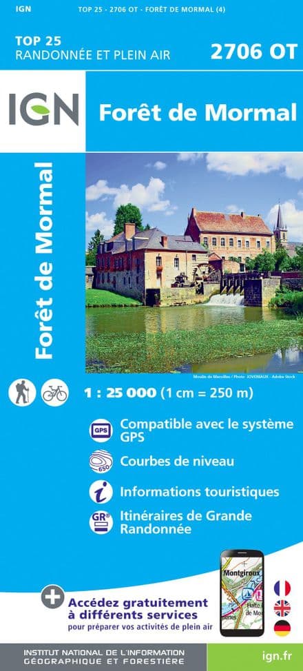 IGN Top 25 2706 OT - Foret De Mormal