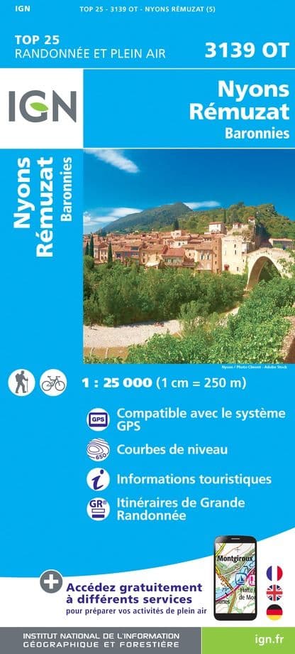 IGN Top 25 3139 OT - Nyons / Rémuzat / Baronnies