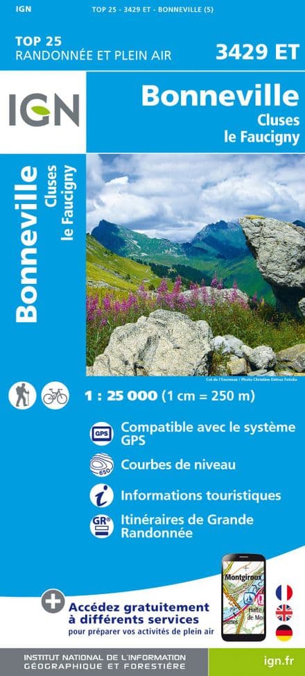 IGN Top 25 3429 ET - Bonneville / Cluses / Le Faucigny