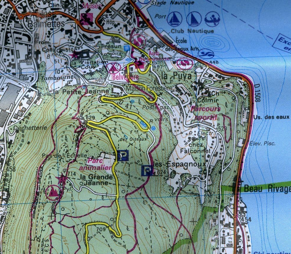 IGN Top 25 3431 OT R - Lac D Annecy - Resistant