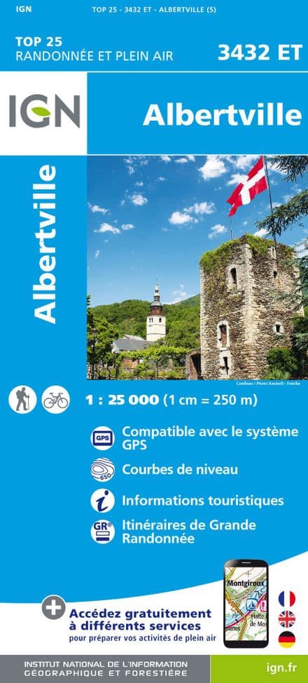 IGN Top 25 3432 ET - Albertville