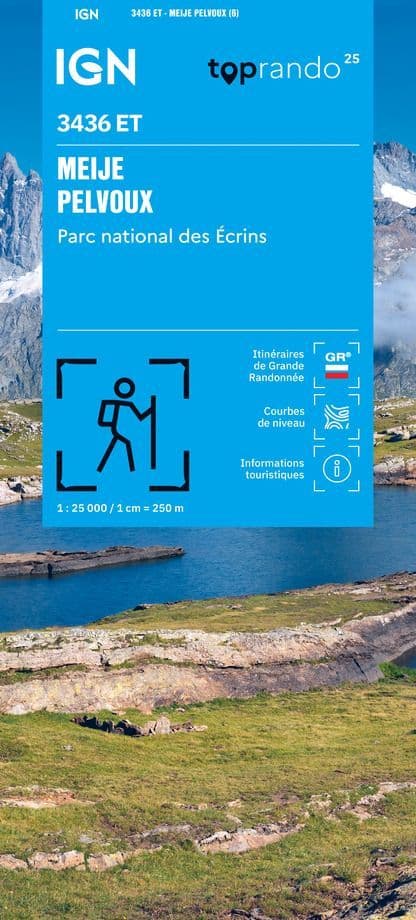 IGN Top 25 3436 ET - Meije / Pelvoux / PNR des Ecrins