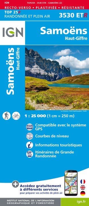 IGN Top 25 3530 ET R - Samoens / Haut-Giffre - Resistant