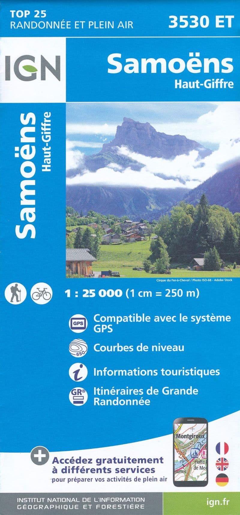 IGN Top 25 3530 ET - Samoens / Haut-Giffre