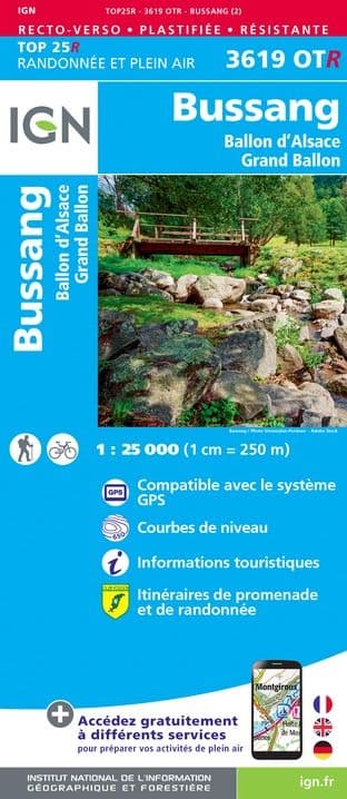 IGN Top 25 3619 OT R - Bussang / Ballon D'Alsace / Grand Ballon - Resistant