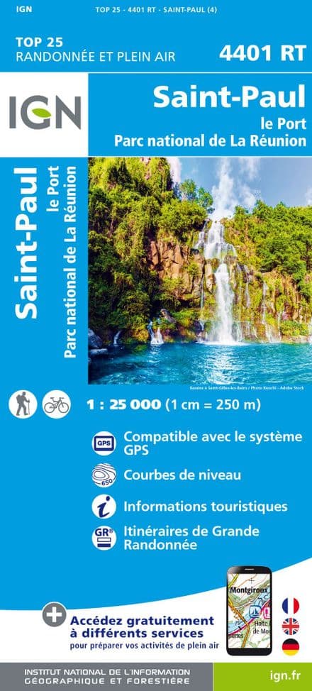 IGN Top 25 4401 RT - St-Paul-Le-Port