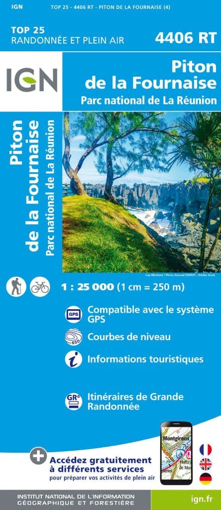 IGN Top 25 4406 RT - Piton Fournaise