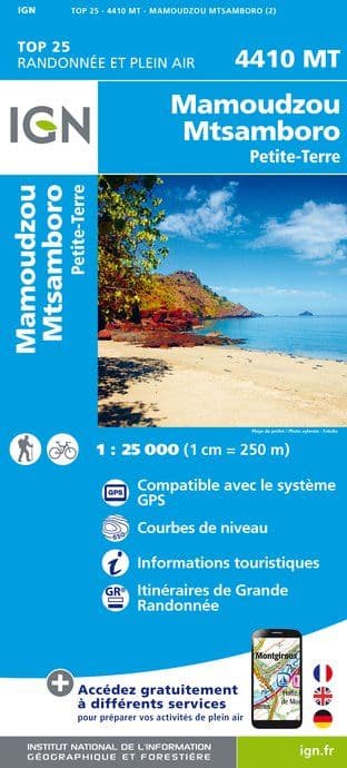 IGN Top 25 4410 MT - Mamoudzou / Mayotte