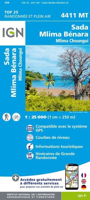 IGN Top 25 4411 MT - Sada / Mayotte