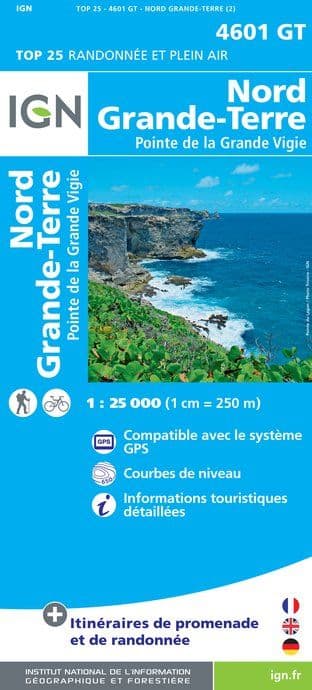 IGN Top 25 4601 GT - Nord Grande-Terre