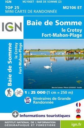 IGN Top 25 M 2106 ET - Baie de Somme  Mini Map