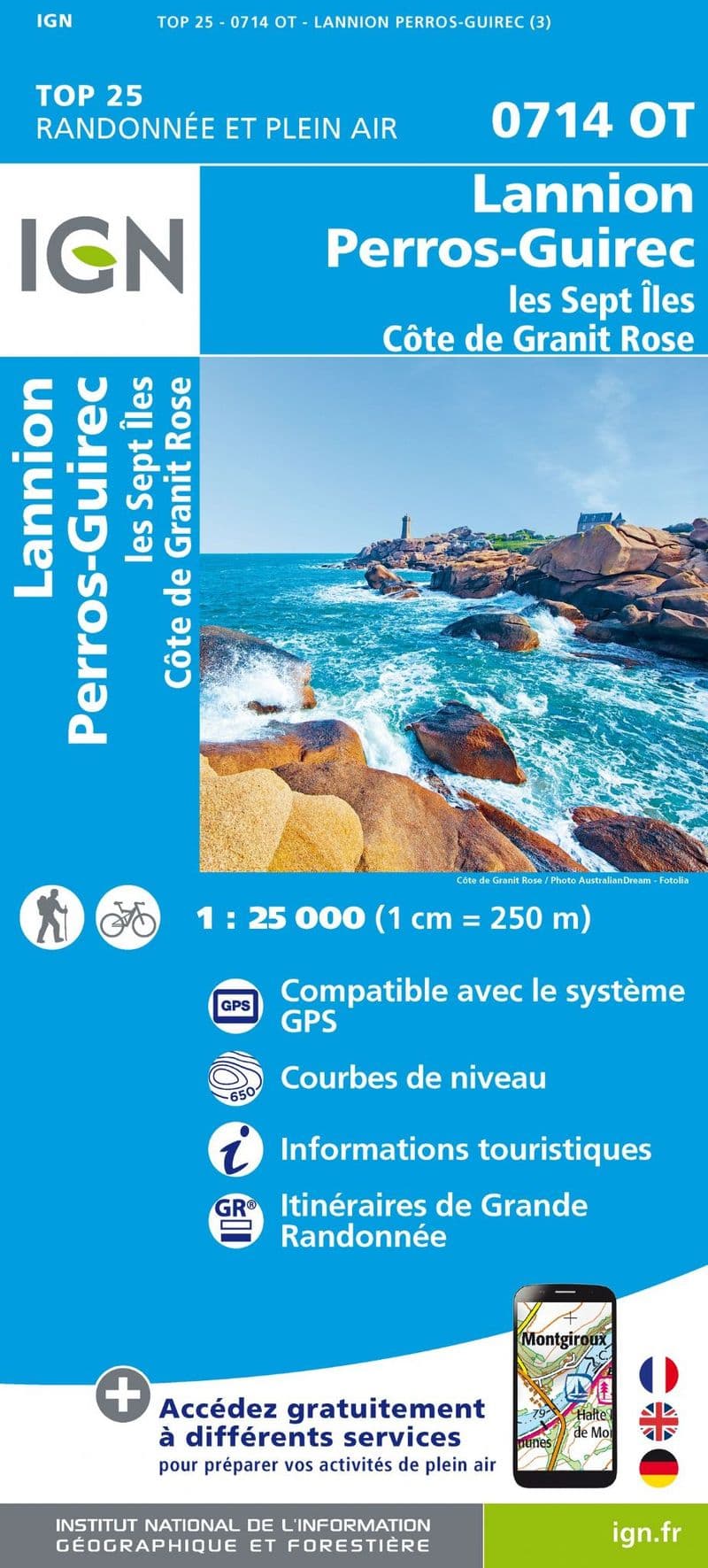 IGN Top 25 M0714 OT - Lannion / Perros-Guirec Mini