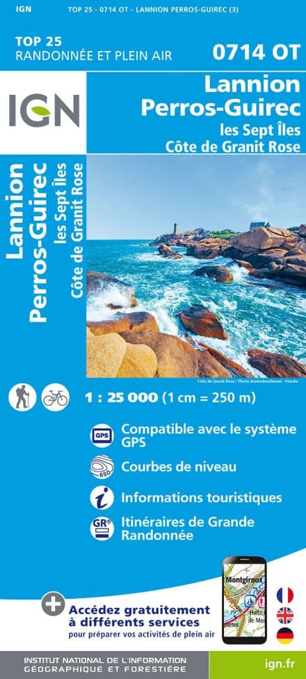 IGN Top 25 M0714 OT - Lannion / Perros-Guirec Mini
