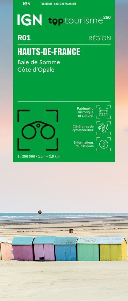 IGN TOP 250 Map 01 - Hauts-de-France Hauts-de-France - Baie de Somme - Côte d'Opale
