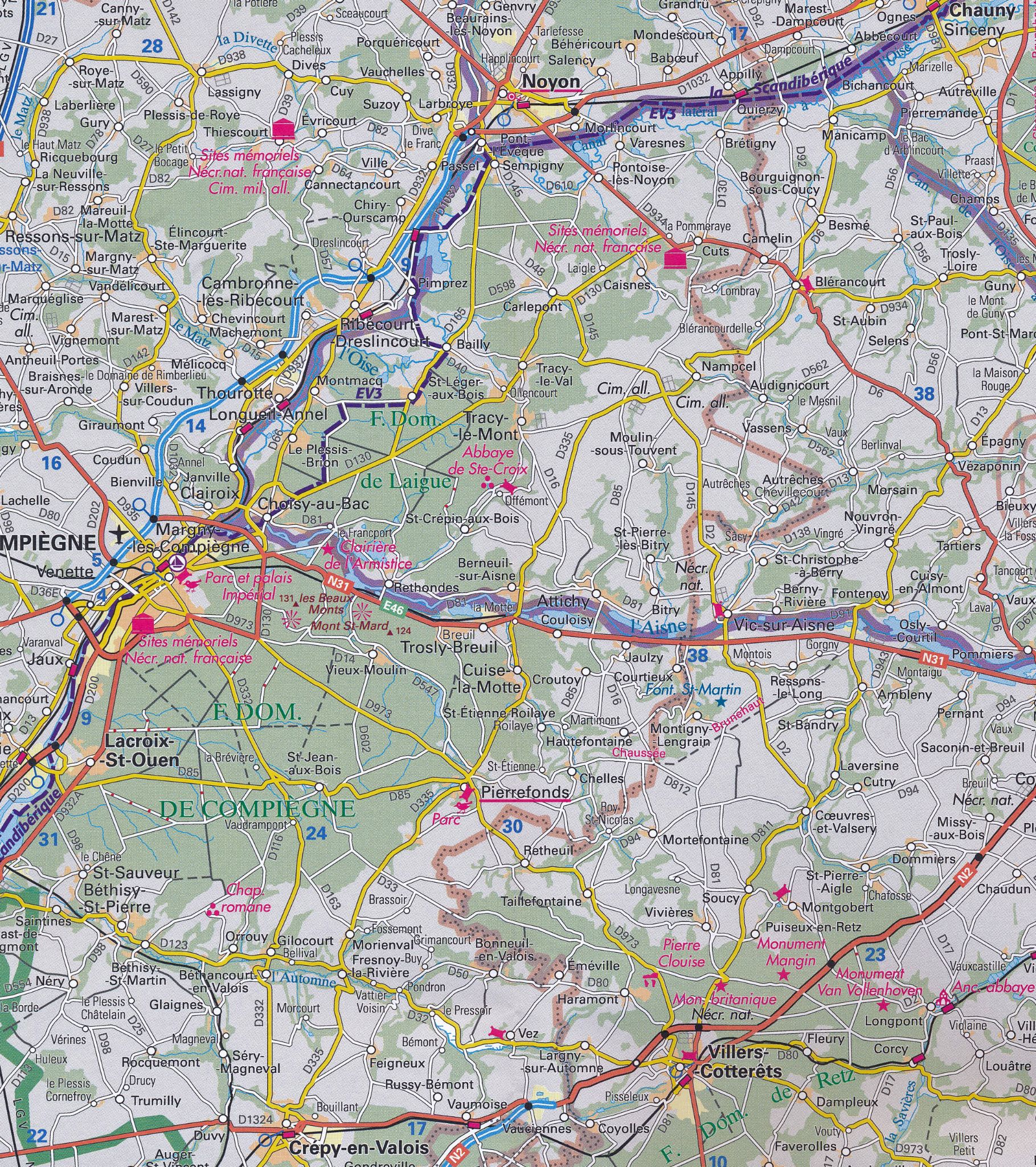 IGN TOP 250 Map 03 - Ile-de-France - Paris et ses environs