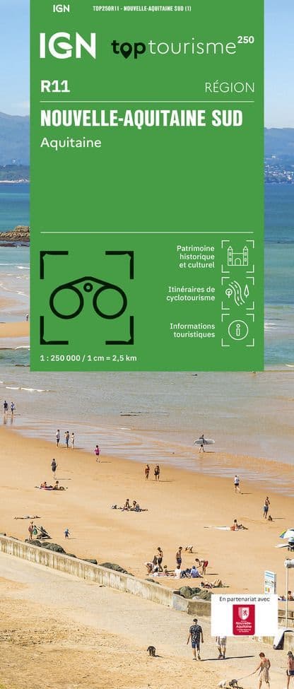 IGN TOP 250 Map 11 - Nouvelle-Aquitaine Sud - Aquitaine