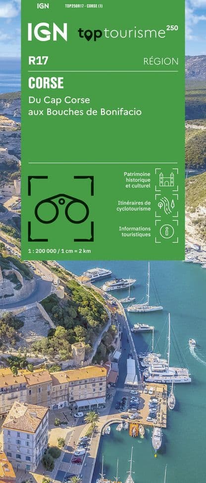 IGN TOP 250 Map 17 - Corse - du Cap Corse - aux Bouches de Bonifacio