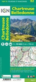 IGN Top 75 - 002 Chartreuse Belledonne at 1:75,000