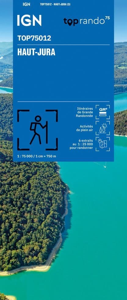 IGN Top 75 - 012 Haut-Jura at 1:75,000