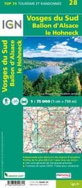 IGN Top 75 - 028 Vosges du Sud / Ballon d'Alsace / Le Hohneck at 1:75,000