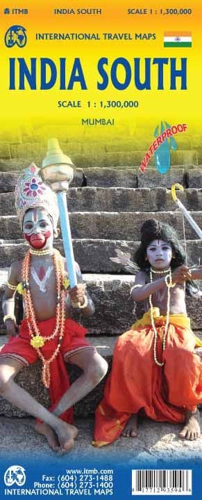 India South Travel Map - ITM