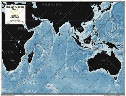 Indian Ocean Floor - Atlas of the World, 10th Edition 2015 by National Geographic
