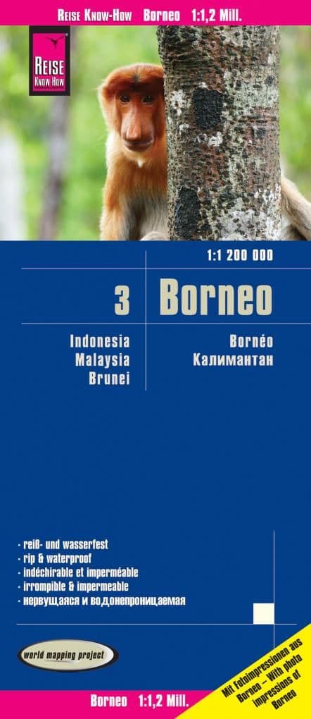 Indonesia 3 - Borneo Road Map - Reise