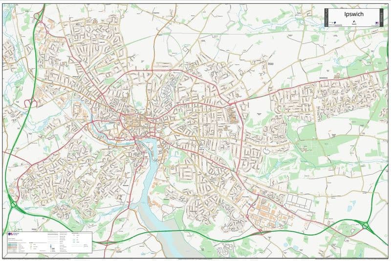 ip postcode map for the ipswich postcode area gif or... Ipswich Street Map