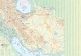 Iran and Teheran Travel Map