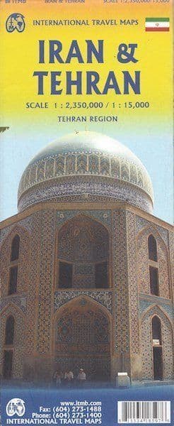 Iran and Teheran Travel Map