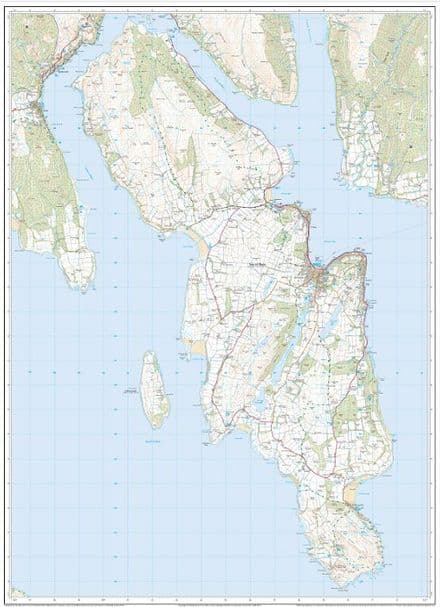 Isle of Bute - Wall Map - 1:25,000 - The Map Centre Press