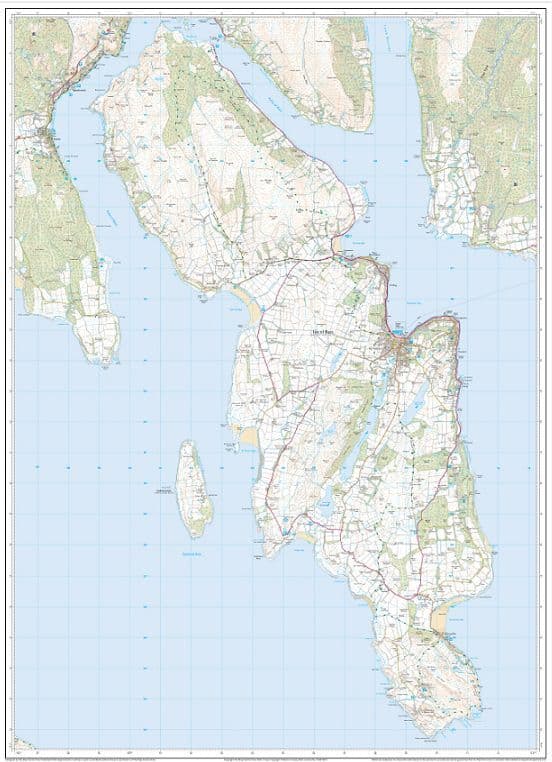 Isle of Bute - Wall Map - 1:25,000 - The Map Centre Press