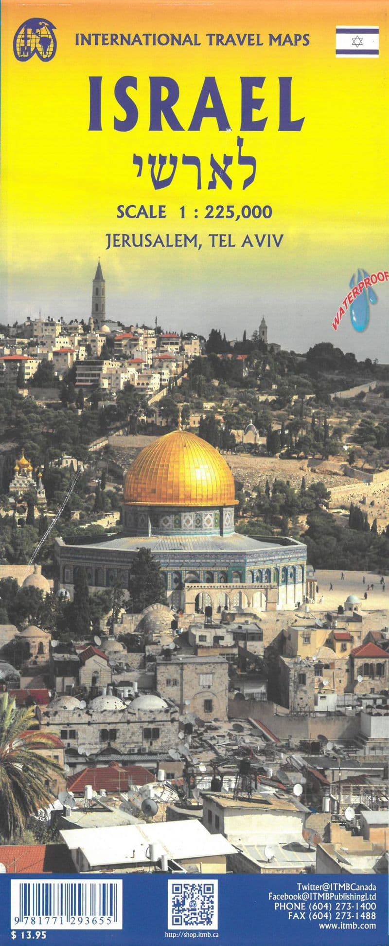 Israel and Palestine Travel Map