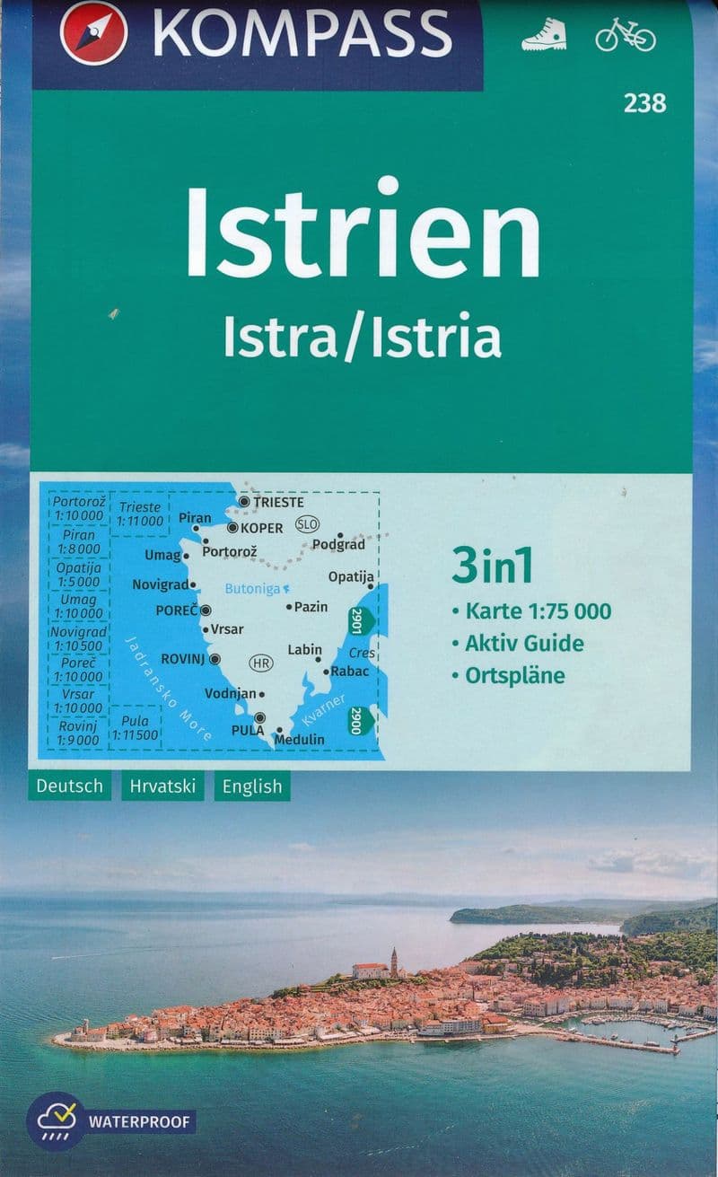 Istria, Croatia - Kompass Map - 238