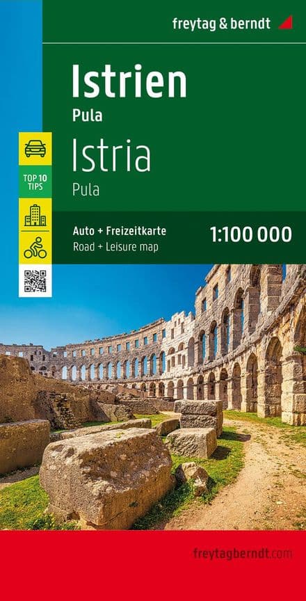 Istria & Pula - Cycling Map - Freytag & Berndt (J108)
