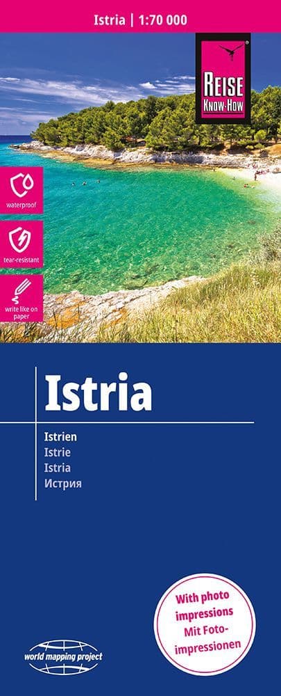Istria - Reise Waterproof Map 1:70,000