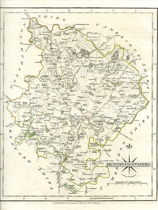 J Cary Huntingdonshire 1793